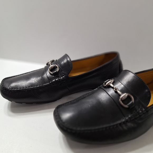 Cole Haan Men's Black Buckle Leather Careerwear Preppy Slip On Loafers Size 8.5 - Picture 7 of 13